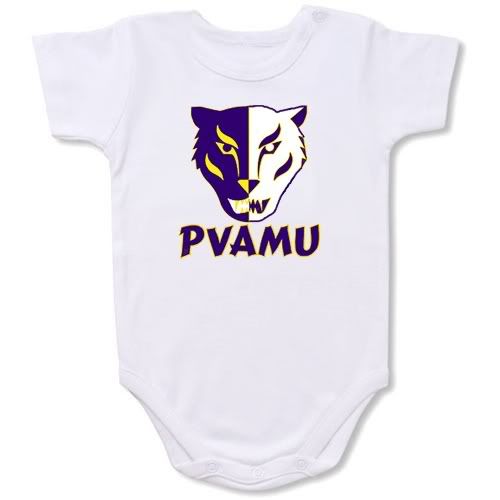 Prairie View A&M Panthers Baby Bodysuit Creeper #01